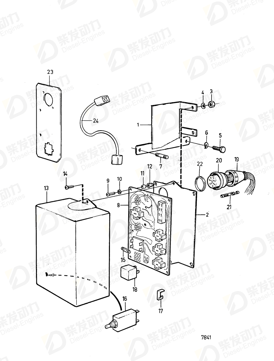 volvo penta Bracket 847232 Drawing volvo penta Bracket 847232 Drawing